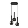 lampada da soffitto trio clayton 3xe27 28w ip20 nero [310390332]