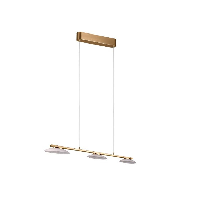 lampada da soffitto trio merton led 3xsmd 9w 950lm 3000k ip20 ottone