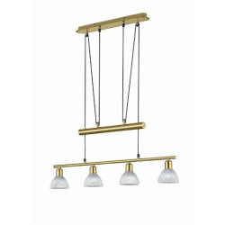 lampada da soffitto trio levisto 4xe14+led 4.9w 470lm 3000k ip20