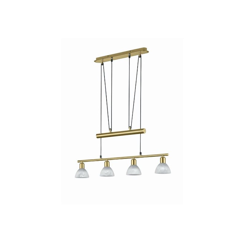 lampada da soffitto trio levisto 4xe14+led 4.9w 470lm 3000k ip20