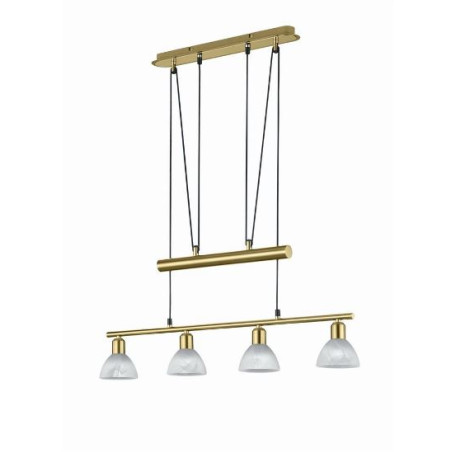 lampada da soffitto trio levisto 4xe14+led 4.9w 470lm 3000k ip20