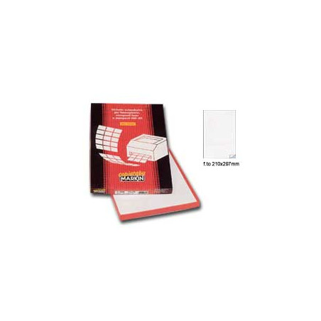 Etichette markin adesiva c/503 rosso 100 fogli a4 (1 etichette da