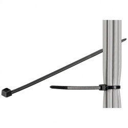 fascette fermacavi autobloccanti 280x4,8mm in nylon 100pz nero