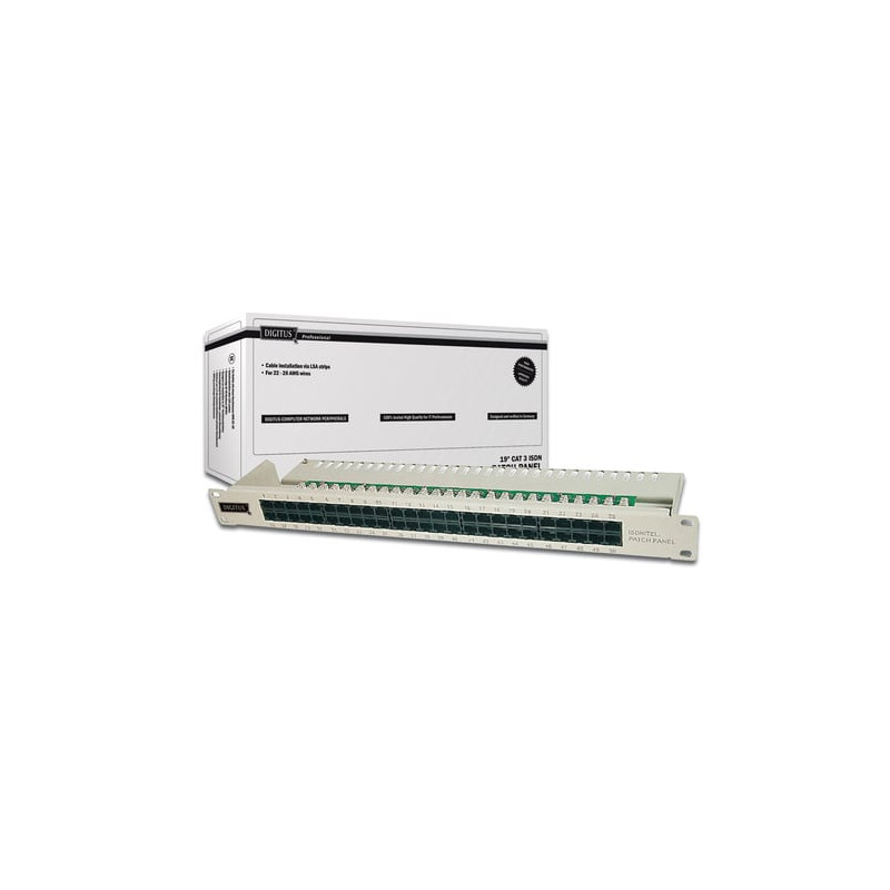 patch panel digitus 50 port net cat 3 isdn 1he [dn-91350-1]