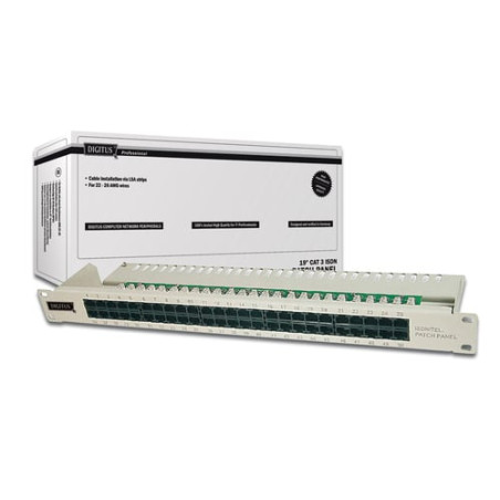 patch panel digitus 50 port net cat 3 isdn 1he [dn-91350-1]