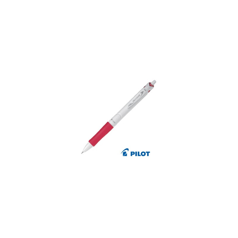 penna a sfera scatto acroball pure white begreen 1,0mm rosso pilot