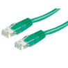 value utp patch cord, cat.6, green 1.5 m verde cavo di rete