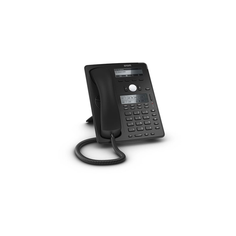telefono ip snom d735 color ip phone black: 12 account sip, 2 porte