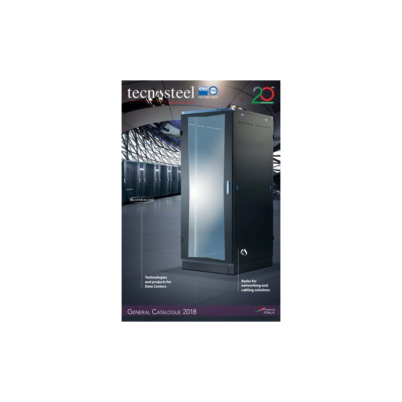 coppia di montanti posteriori teconosteel 19" - 43u [f8736]