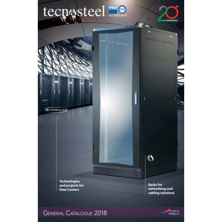 coppia di montanti posteriori teconosteel 19" - 43u [f8736]