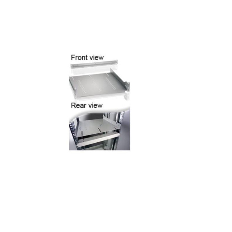 ripiano fisso tecnosteel 2u 600x470 4 montanti grigio [f9100]