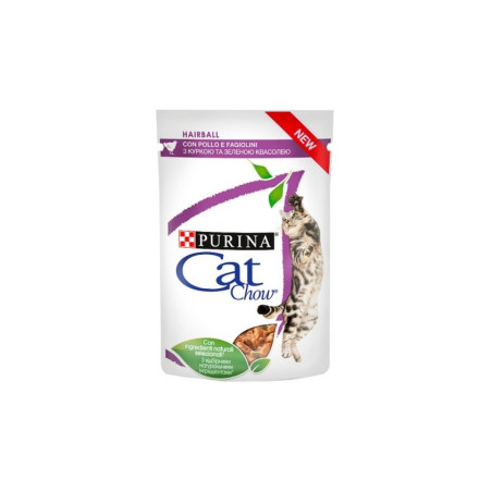 cibo completo per gatti purina chow cat hairball control con pollo