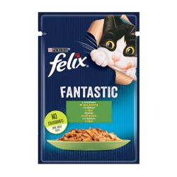 mangime felix fantastic coniglio in gelatina 85g per gatti