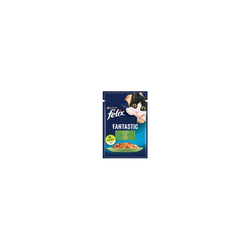 mangime felix fantastic coniglio in gelatina 85g per gatti