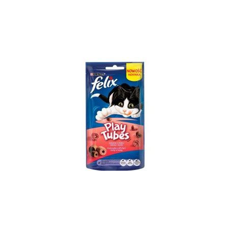 mangime secco felix play tubes al tacchino e prosciutto per gatto