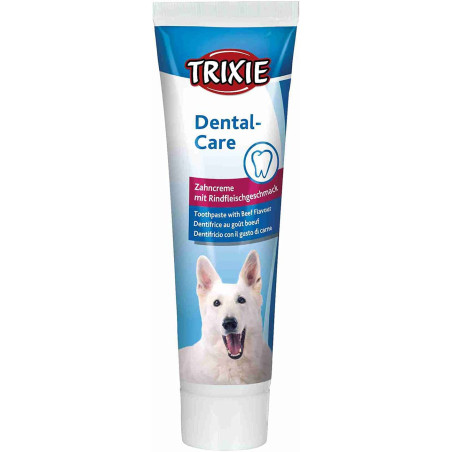 dentrificio per cani trixie con gusto di manzo 100g [tx-2545]