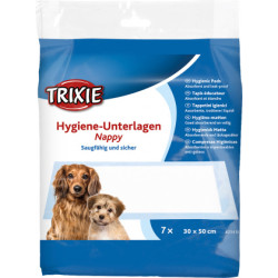 materassino trixie nappy per cani 30x50 7pz bianco blu