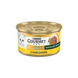 cibo umido per gatti purina gourmet gold succulent delights pollo