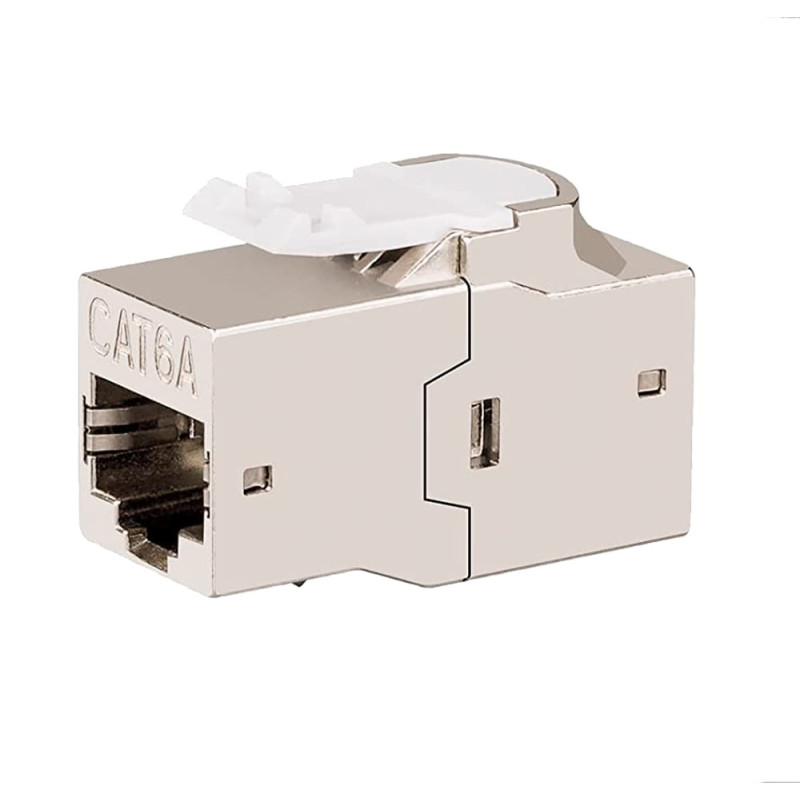 adattatore techly modulare keystone rj45 accoppiatore di rete cat.6a