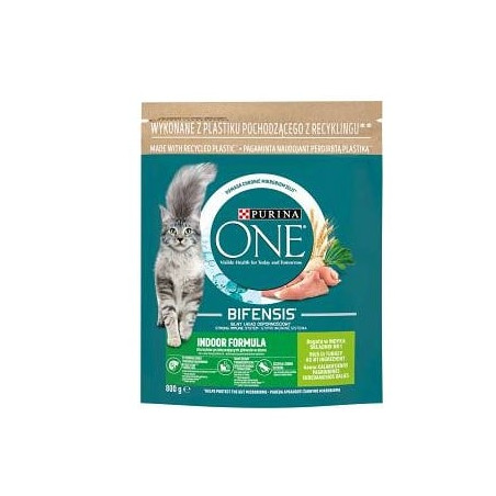 cibo secco per gatto purina one con tacchino 800g