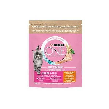 cibo secco per gatto purina one base di pollo 800g