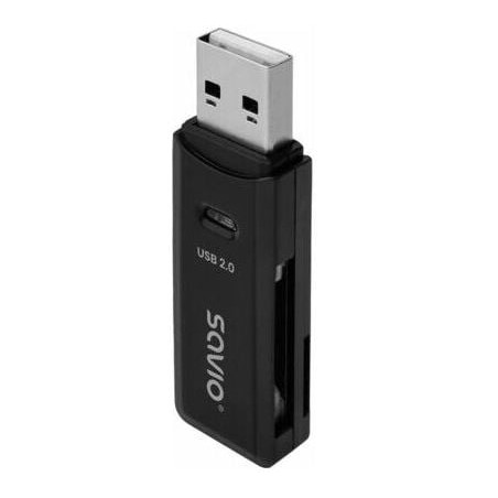 card reader usb savio usb 2.0 tipo-a nero [ak-63]