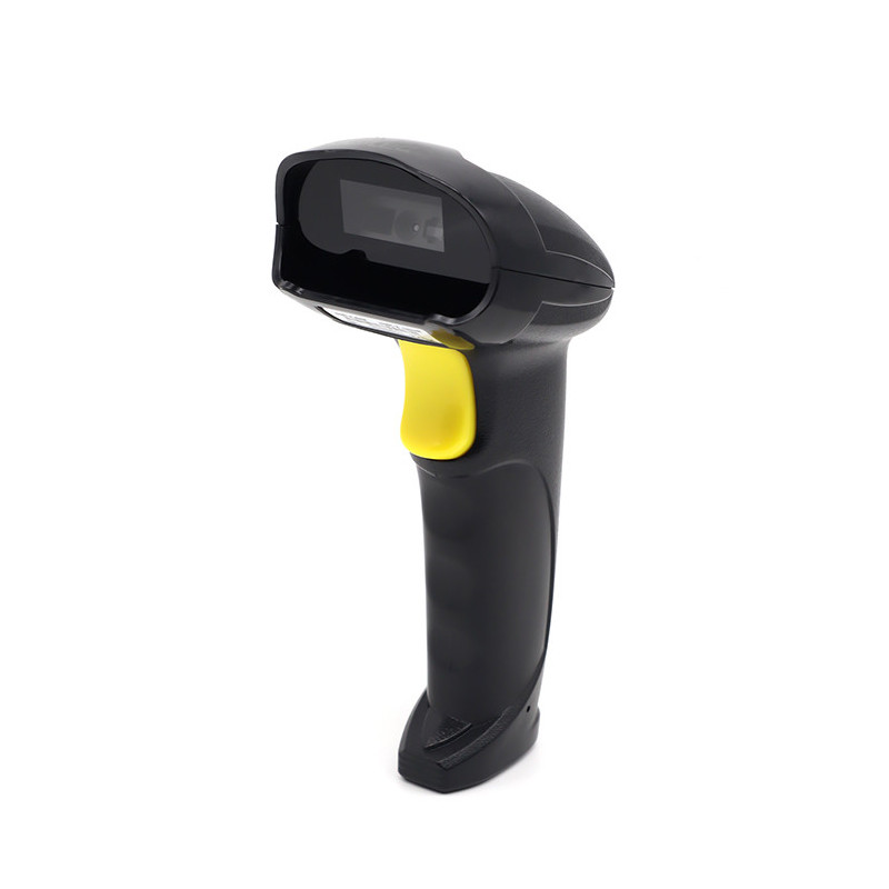 lettore di codici a barre qoltec wireless 2.4ghz 1d/2d nero/giallo