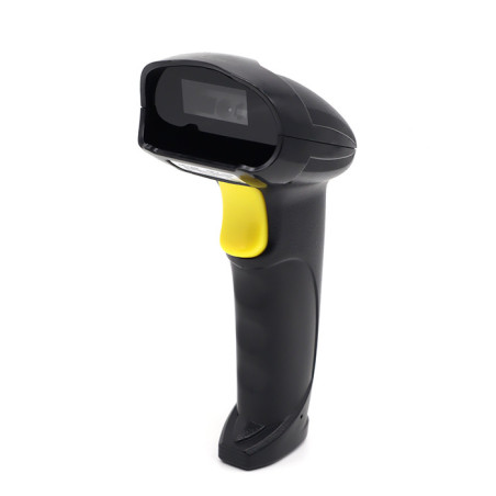lettore di codici a barre qoltec wireless 2.4ghz 1d/2d nero/giallo