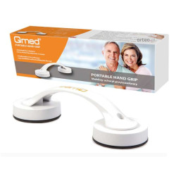 supporto qmed da bagno con ventose 20cm con certificato medico bianco