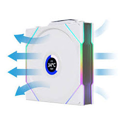 ventola lian li uni fan tl wireless singola ventola argb pwm 120mm