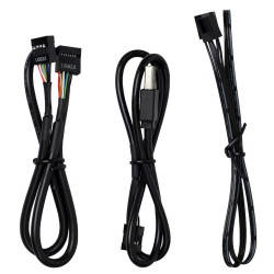 hub e cavi ventole lian li edge hub, 4x usb, 6x pwm nero