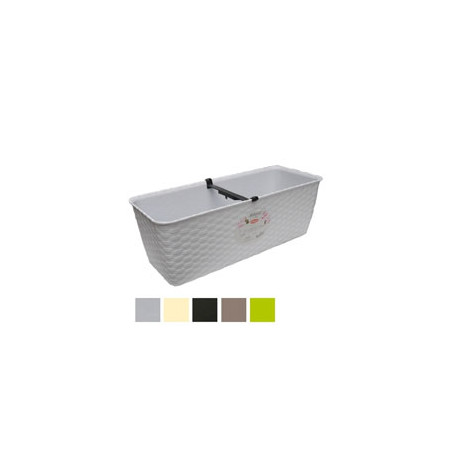 Vaso natural rett. tortora 40x16 h.13 stefanpl [stefanplast ]