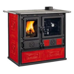 cucina a legna nordica 303450 rosa vst.16 ceramica bordeaux