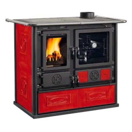 cucina a legna nordica 303450 rosa vst.16 ceramica bordeaux