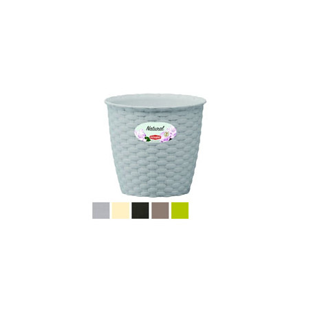 Vaso natural tondo moka 29 h.27 stefanpl [stefanplast ]