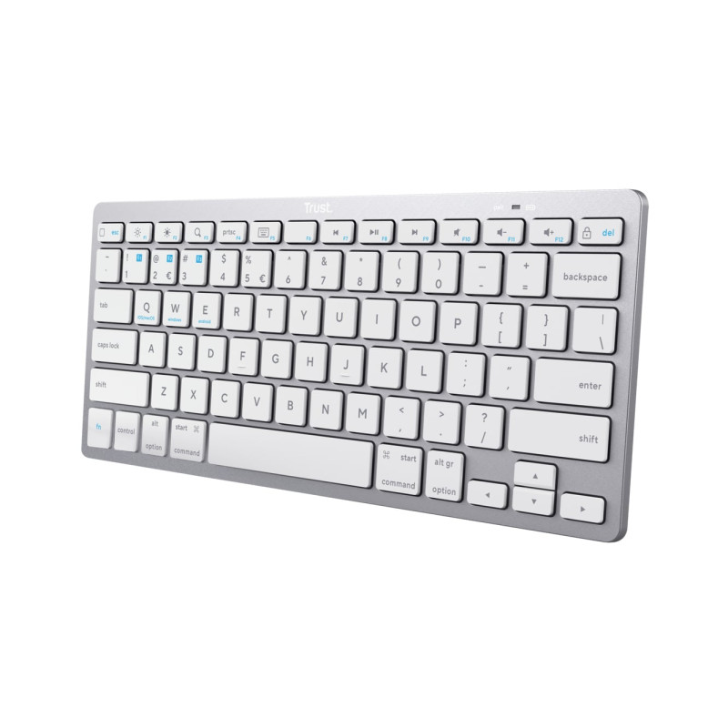 tastiera trust basics meccanica wireless bluetooth qwerty it argento