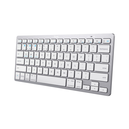 tastiera trust basics meccanica wireless bluetooth qwerty it argento