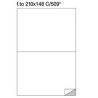 etichette markin adesiva c/509 blu 100 fogli a4 (2 etichette da 210x148mm)
