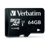 64gb scheda microsd verbatim sdhc class 10 adapter [44084]