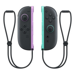 controller nintendo joy-con 2 paia nero verde chiaro viola