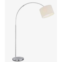 lampada da terra ad arco a led trio hotel orientabile e27 ip20 bianco/cromo