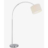 lampada da terra ad arco a led trio hotel orientabile e27 ip20 bianco/cromo