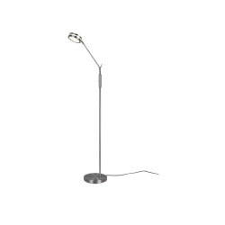 lampada da terra a led trio franklin 6.5w 2700-4000k ip20 nichel