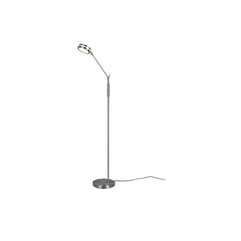 lampada da terra a led trio franklin 6.5w 2700-4000k ip20 nichel