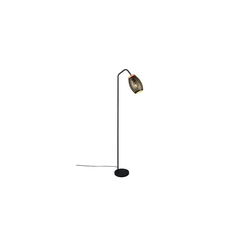 lampada da terra trio lighting bidar e27 10w ip20 nero/oro [r41571080]