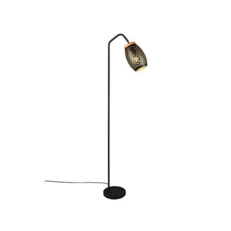 lampada da terra trio lighting bidar e27 10w ip20 nero/oro [r41571080]
