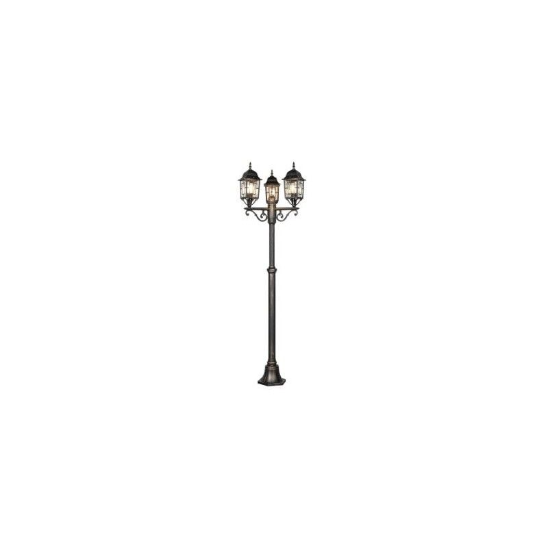 lampada da terra a led trio volturno 3 luci e27 ip23 60w per esterni