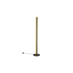 lampada da terra a led trio texel ip20 1450lm 15w 3000k nera/oro