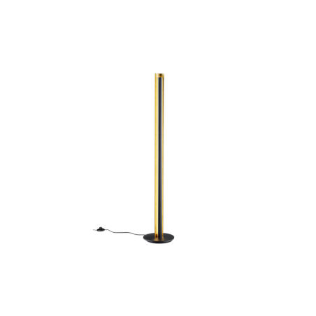 lampada da terra a led trio texel ip20 1450lm 15w 3000k nera/oro