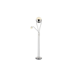 lampada da terra a led trio chris ip20 18w 3000k 2000lm cromata [478310206]